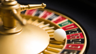 casino roulette wheel with the ball on number 36